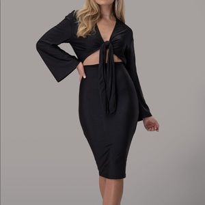BNWT By Egreis black Margaux Dress